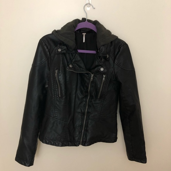 Free People Jackets & Blazers - Free People Vegan Leather jacket